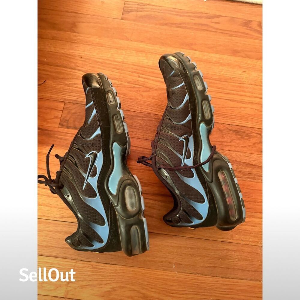 Nike Air Max Plus Men's Sneakers Black University Blue Size 12